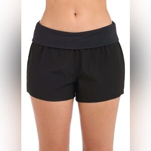 La Blanca Island Goddess Foldover
3" Inseam Board Short - Black